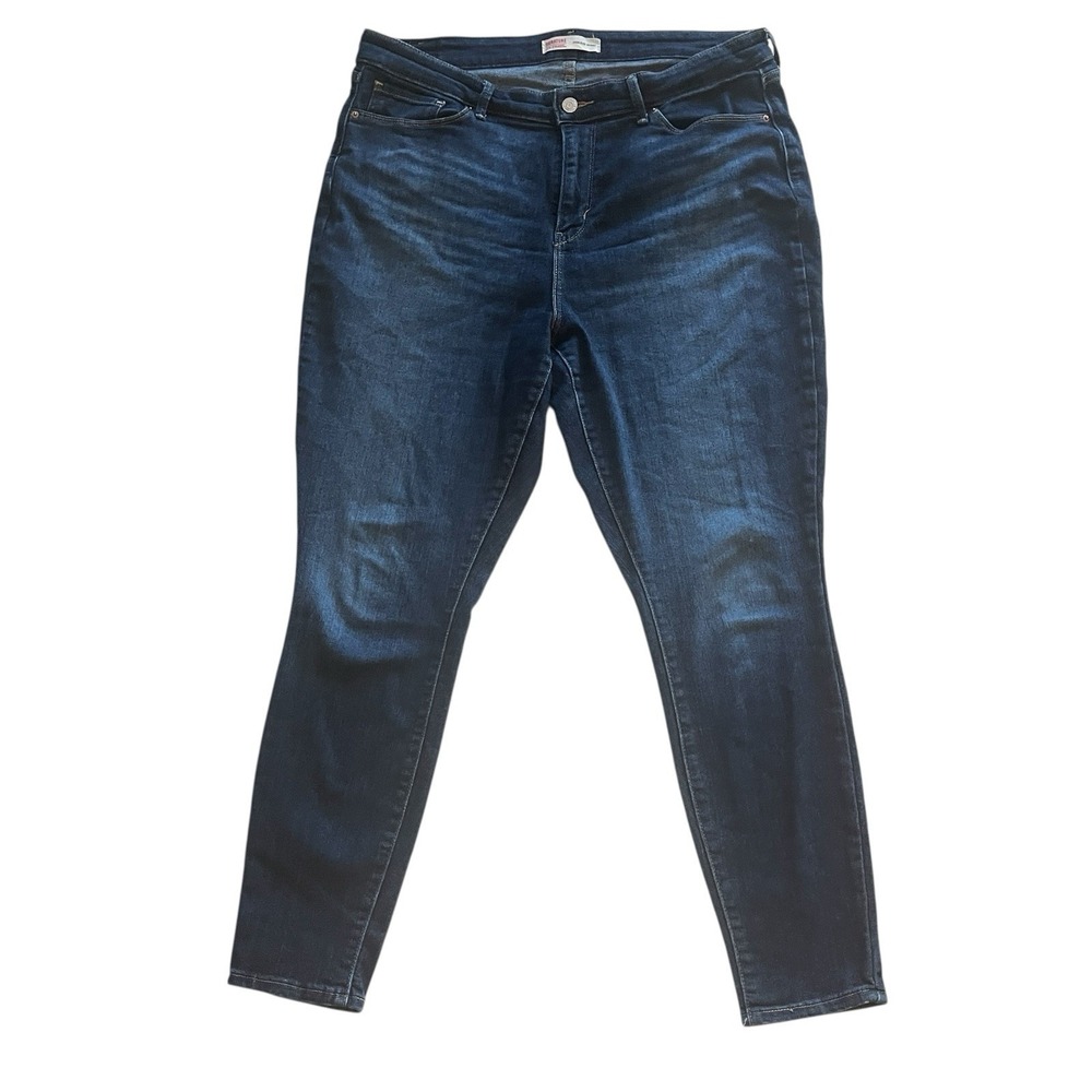 Levi's Signature Women's Size 18M - W34 L30 High Rise Skinny Dark Wash Jeans